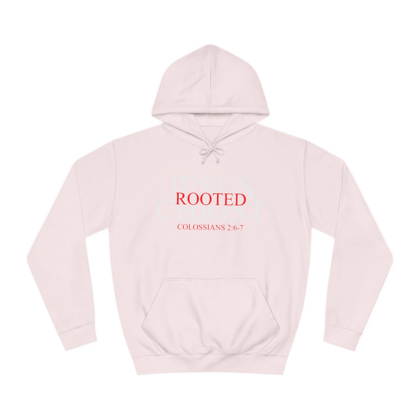 "Rooted In Jesus Christ" Hoodie (White)