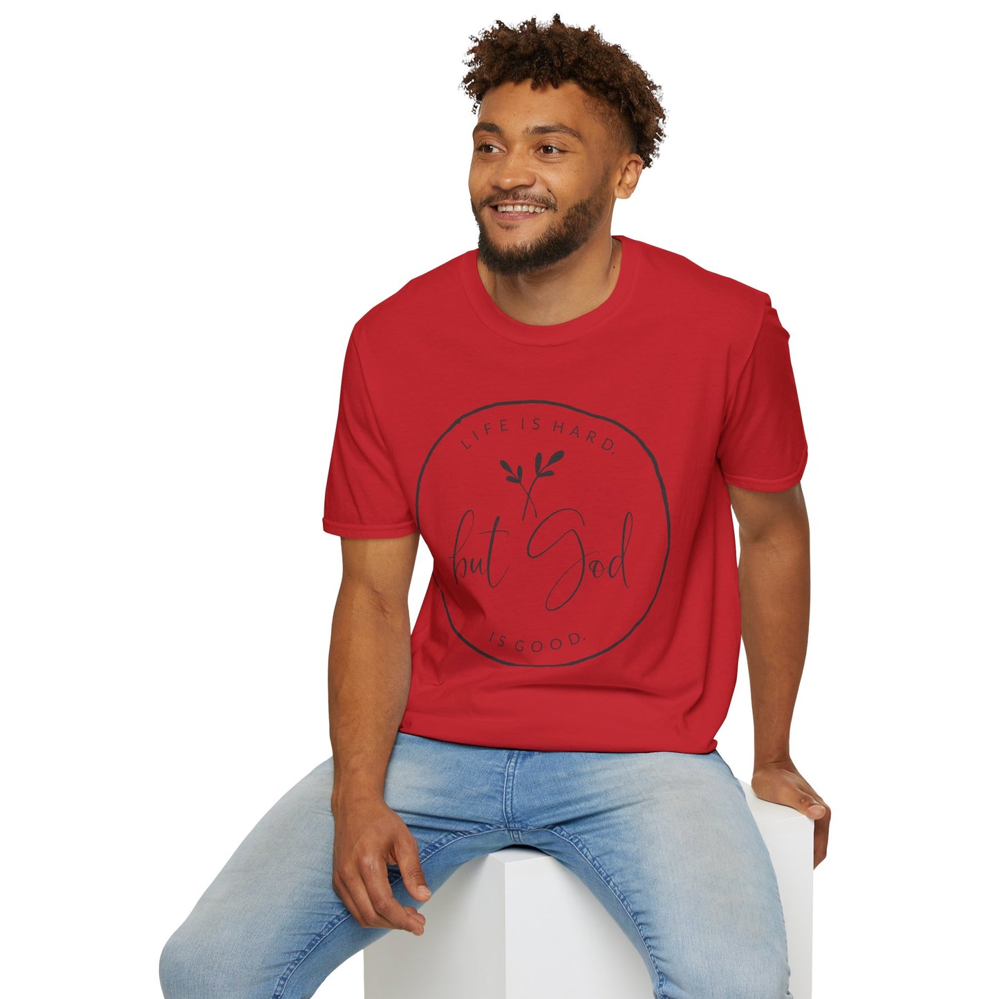 "But God" Softstyle T-Shirt