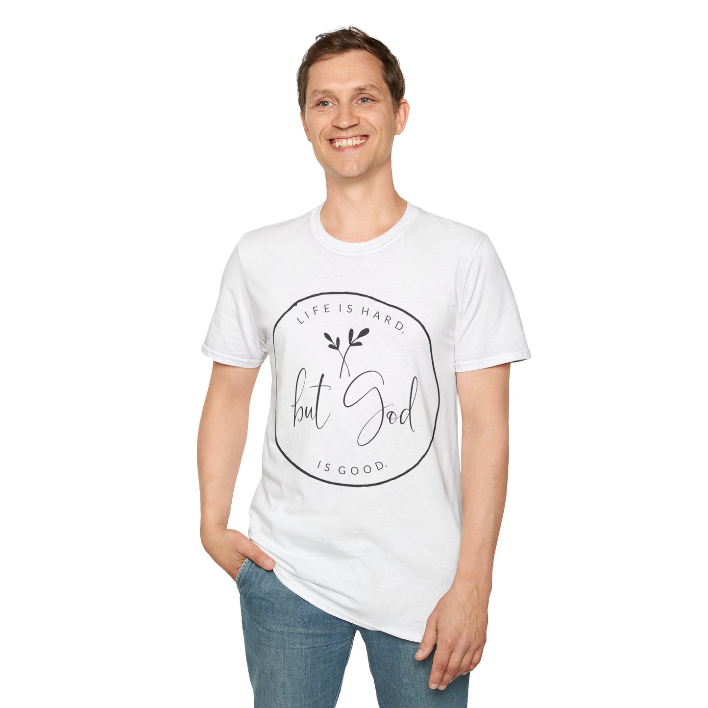 "But God" Softstyle T-Shirt