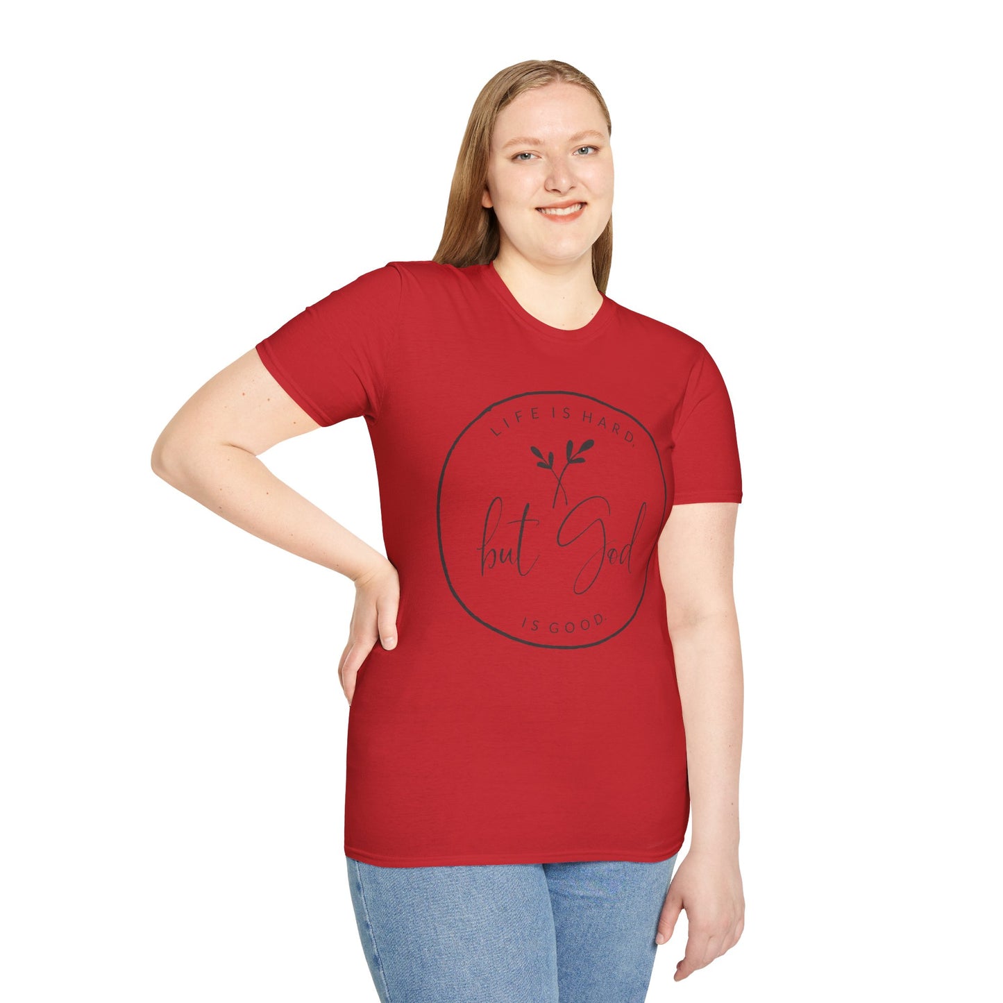"But God" Softstyle T-Shirt