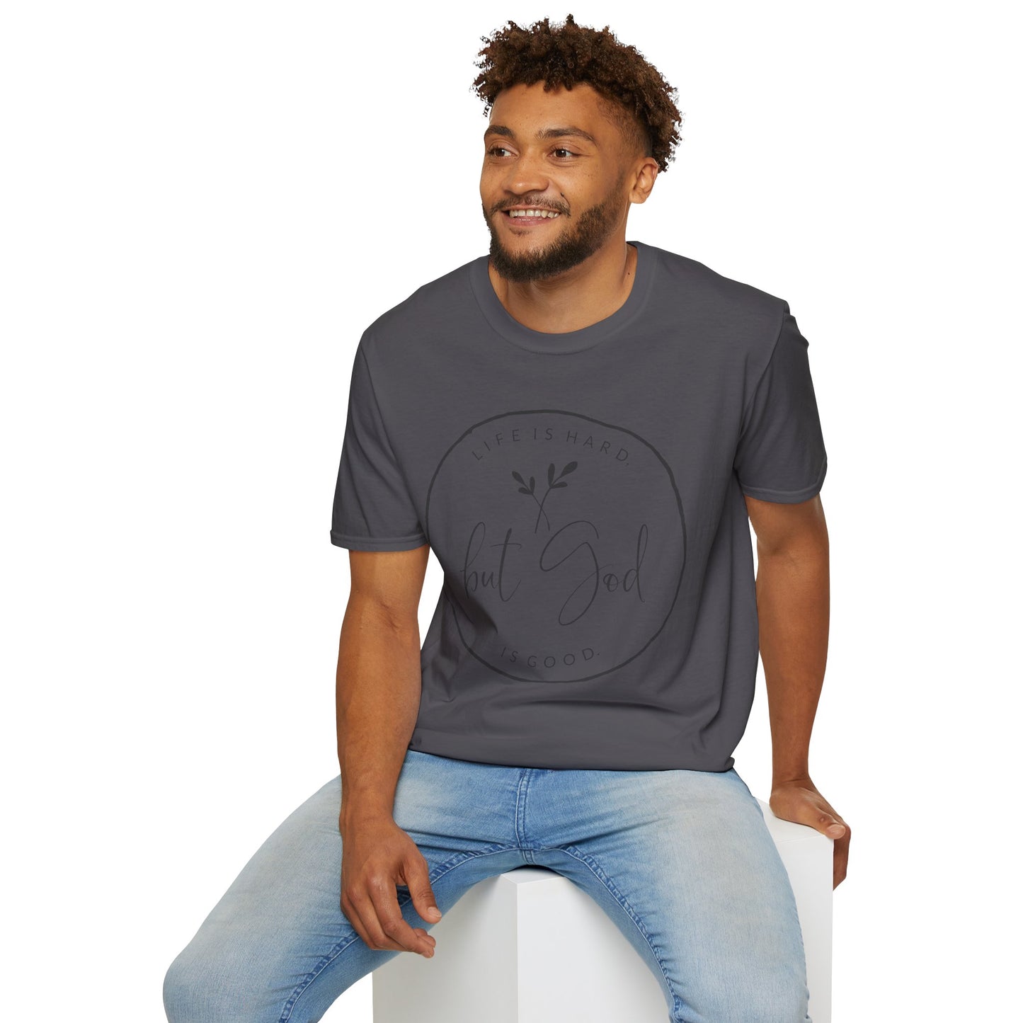 "But God" Softstyle T-Shirt