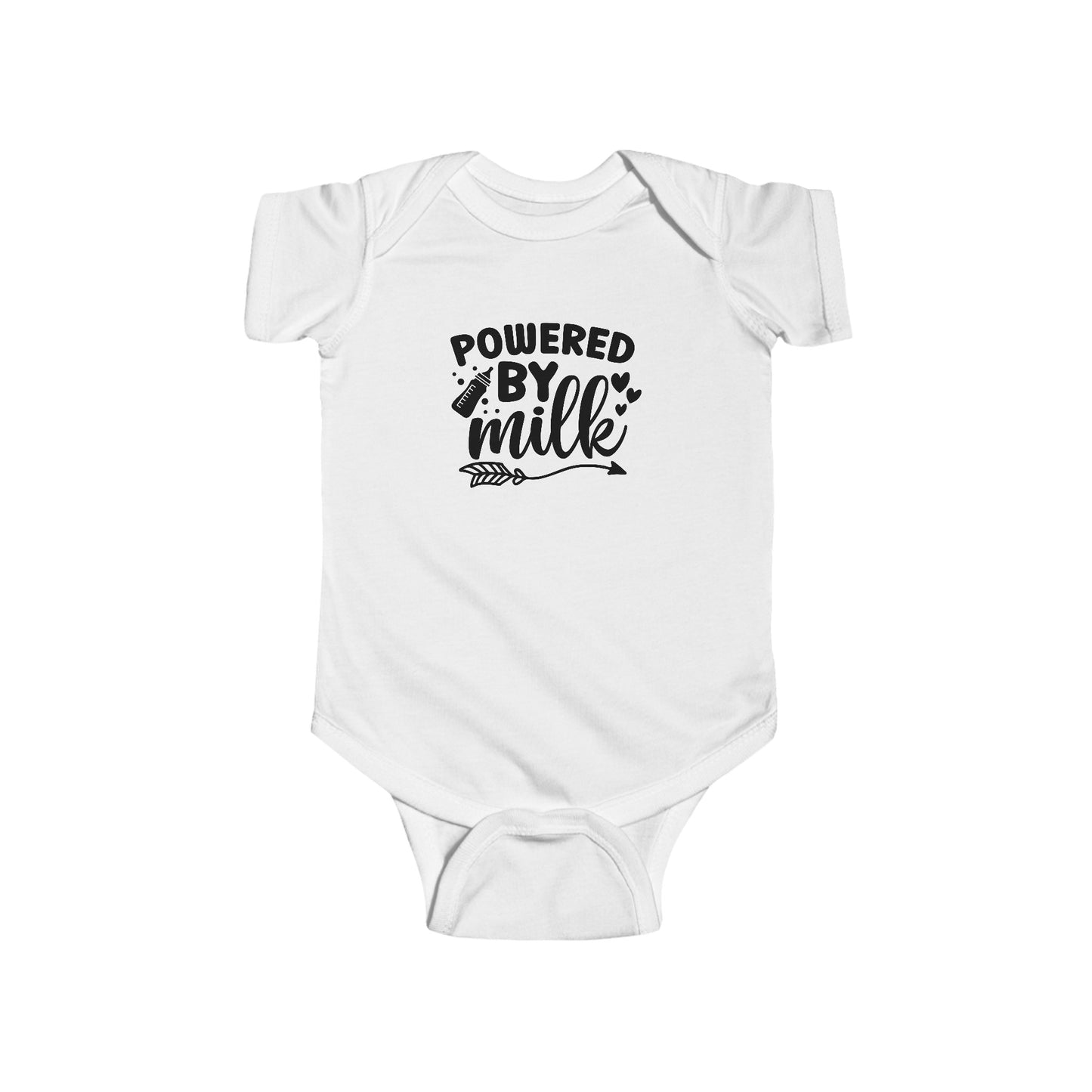 "Powered By Milk" Jersey Bodysuit