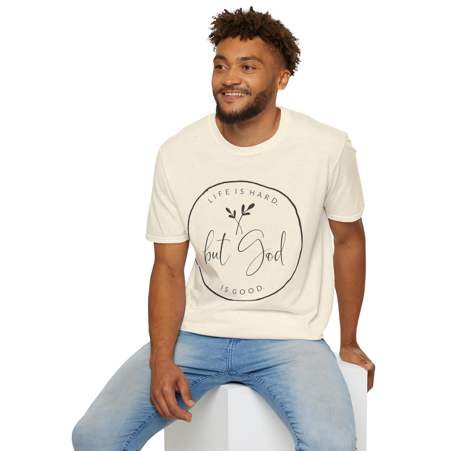"But God" Softstyle T-Shirt