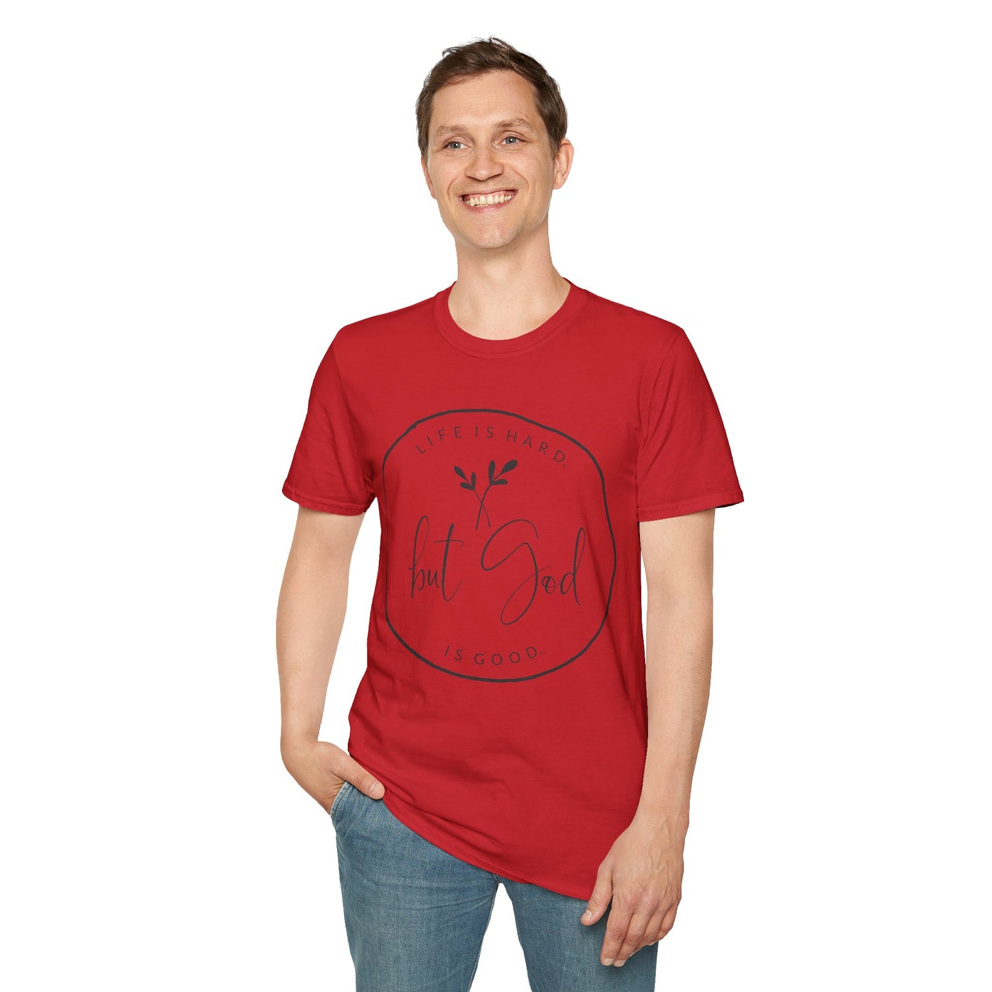 "But God" Softstyle T-Shirt