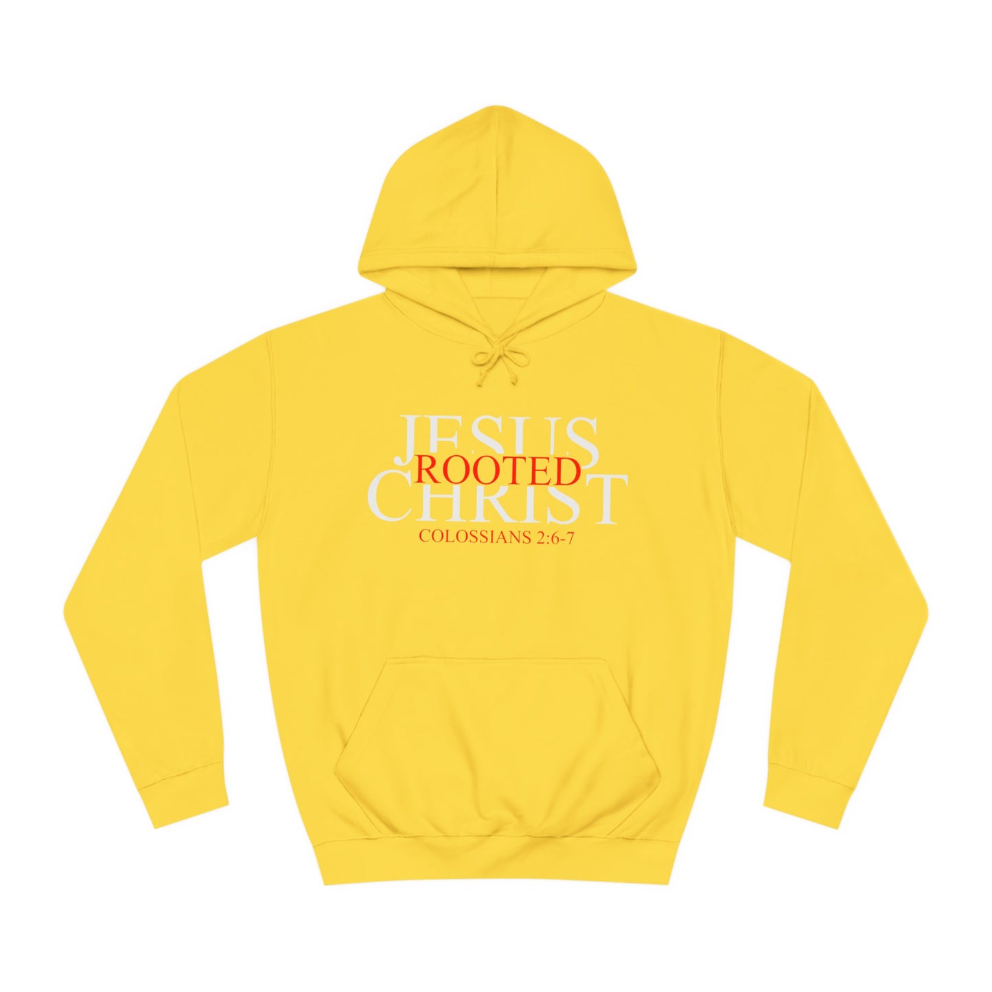 "Rooted In Jesus Christ" Hoodie (White)