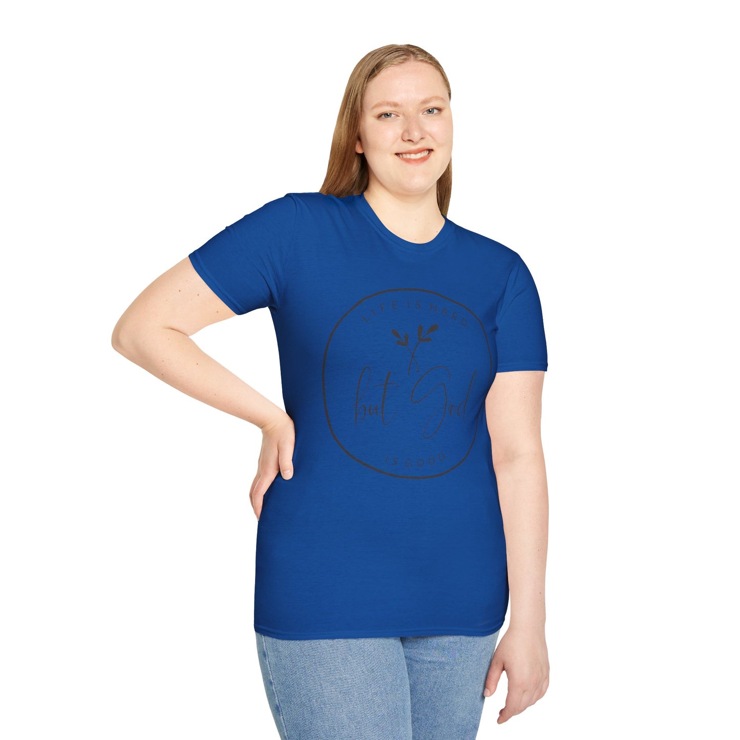 "But God" Softstyle T-Shirt