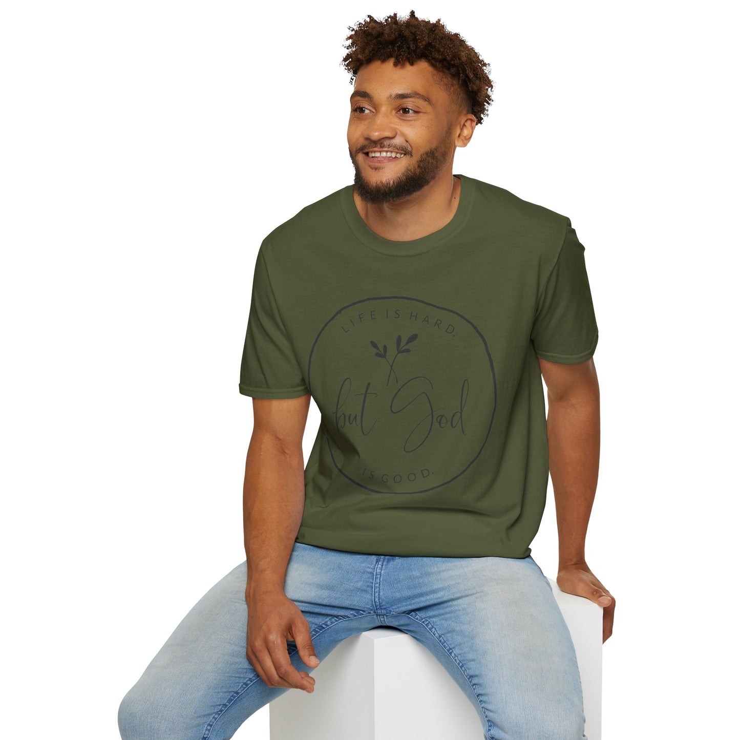 "But God" Softstyle T-Shirt