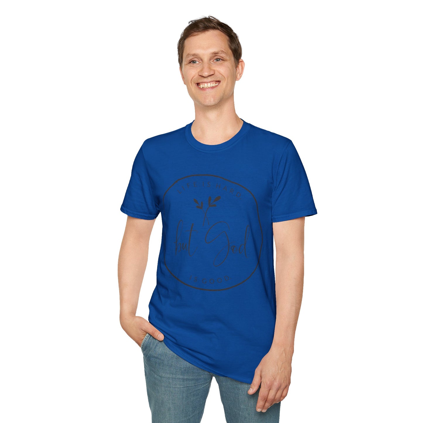 "But God" Softstyle T-Shirt
