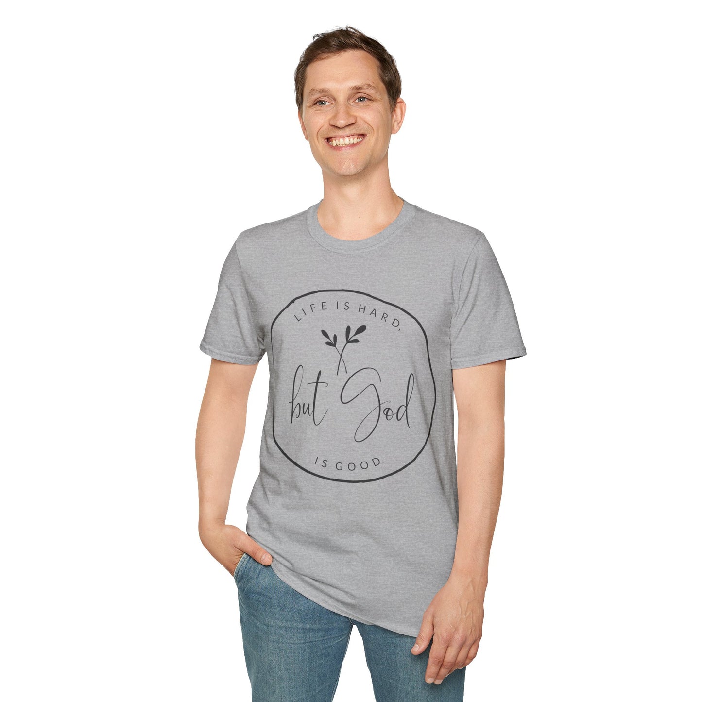 "But God" Softstyle T-Shirt