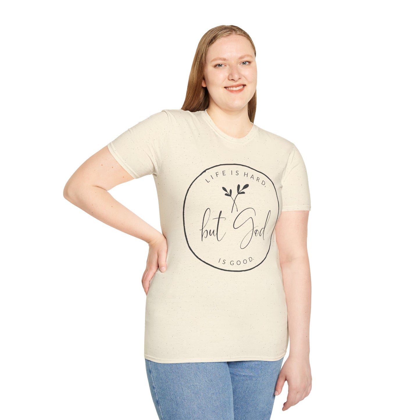 "But God" Softstyle T-Shirt