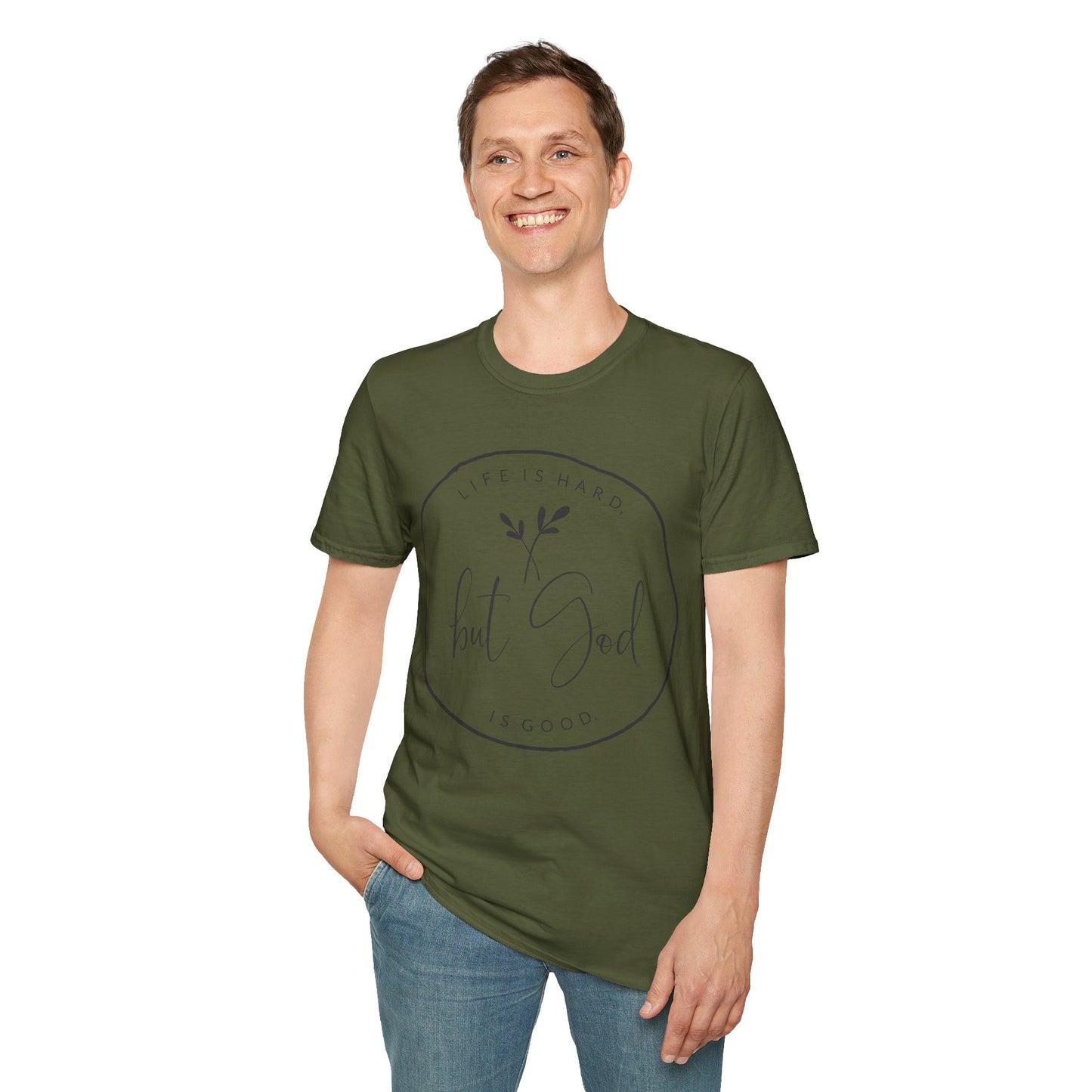 "But God" Softstyle T-Shirt