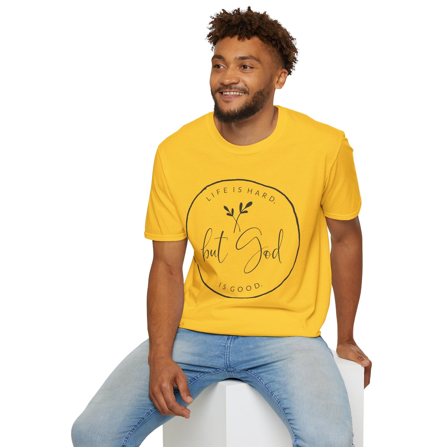 "But God" Softstyle T-Shirt