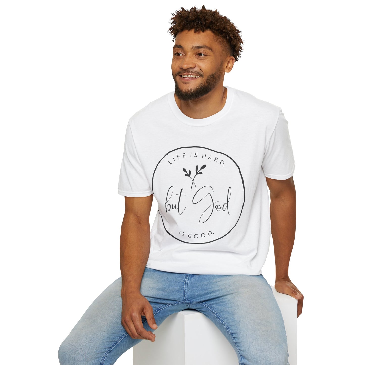 "But God" Softstyle T-Shirt