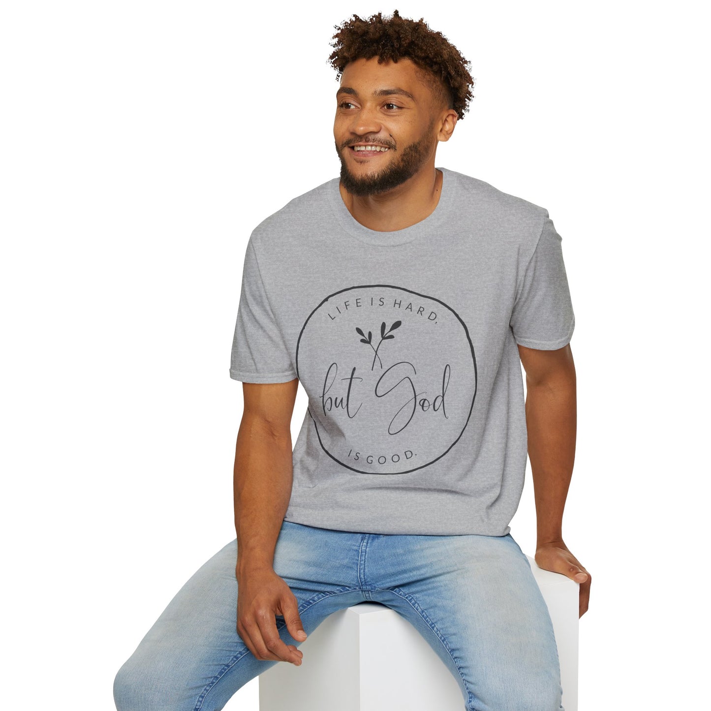 "But God" Softstyle T-Shirt