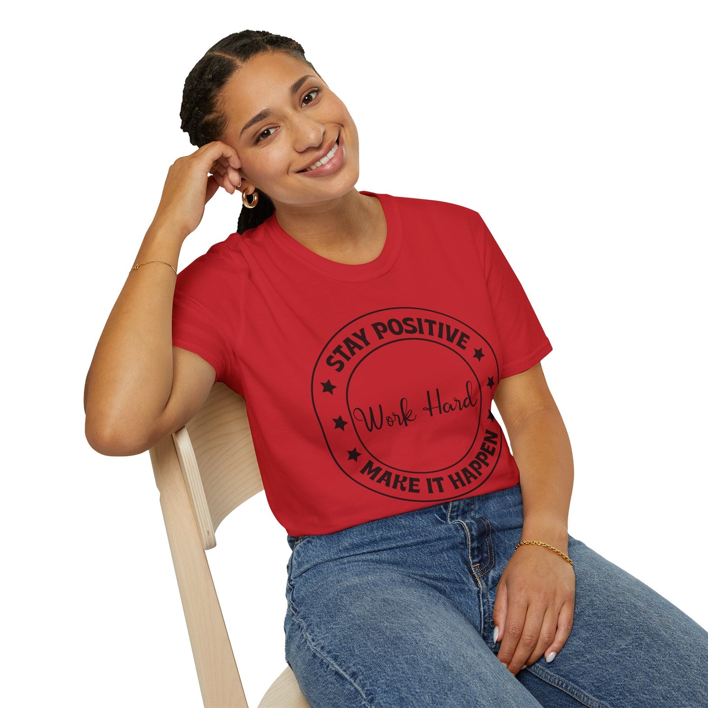 "'Work Hard" Softstyle T-Shirt