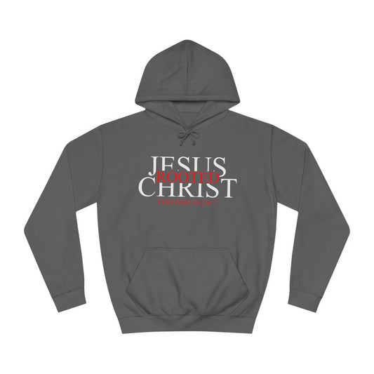 "Rooted In Jesus Christ" Hoodie (White)